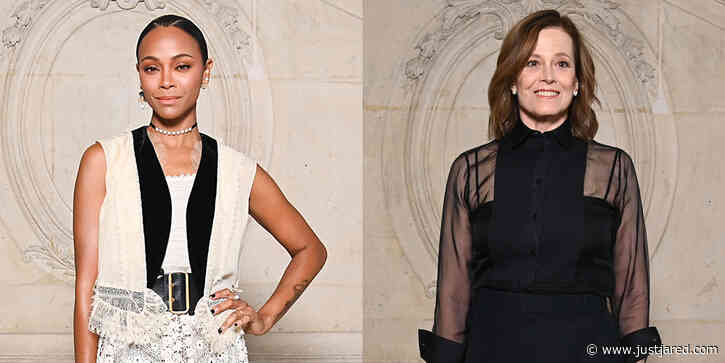 Avatar's Zoe Saldana & Sigourney Weaver Join Lots of Stars at Dior's Paris Fashion Show