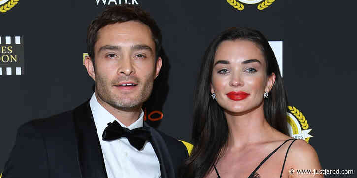 Ed Westwick & Girlfriend Amy Jackson Couple Up for the National Film Awards 2022