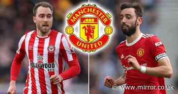 Comparing Christian Eriksen to Bruno Fernandes as Man Utd face new selection dilemma - The Mirror