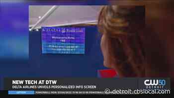 Delta Unveils New Face Recognition Screen That Displays Personalized Flight Information - CBS Detroit