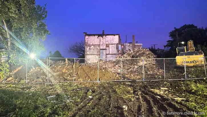 9 Families Displaced, 3 Homes Demolished After Sinkhole Opens Up In East Baltimore