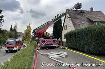 Dachstuhlbrand in Renningen - Defekte Lampe löst Feuer aus - Leonberger Kreiszeitung