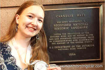 Vernon teen awarded at Carnegie Hall – Vernon Morning Star - Vernon Morning Star