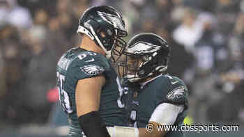 Eagles' Lane Johnson says Jalen Hurts 'carries himself with a lot of poise' and 'demands respect'