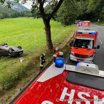 Verkehrsunfall auf der B480 bei Olsberg-Assinghausen - Radio Sauerland
