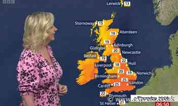 BBC Weather: Carol Kirkwood warns of increasing pollen levels as mercury set to rise - Express