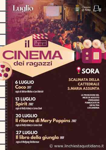 Sora, quattro appuntamenti per il cinema sotto le stelle dedicato ai ragazzi - L'Inchiesta Quotidiano OnLine