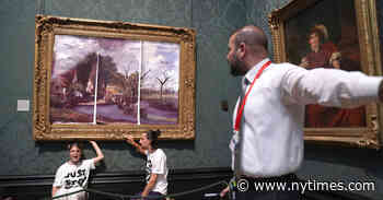 In the U.K., Climate Protesters Are Gluing Themselves to Art