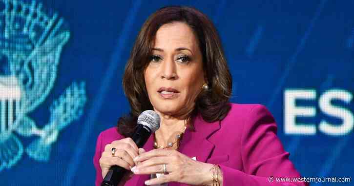 Harris Visits Louisiana, Cameras Catch Stunning Mistake Behind Her on Stage