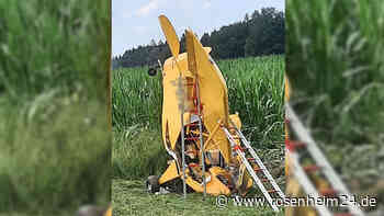 Leichtflugzeug bei Tuntenhausen abgestürzt: Offenbar zwei Verletzte