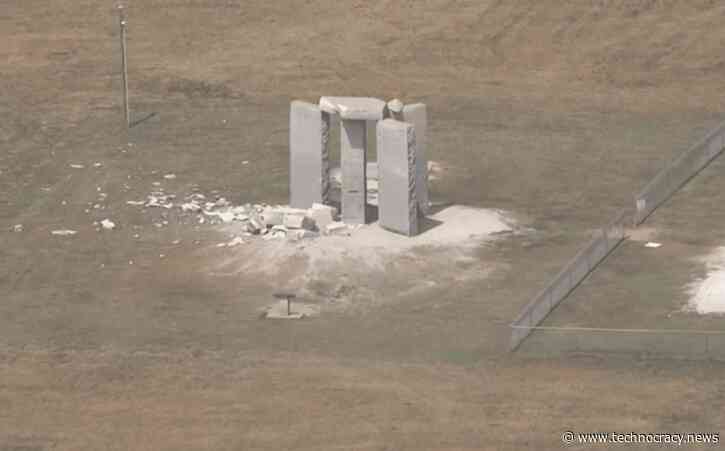 Devil’s Monument : Georgia Guidestones Seen Lying In Ruins after Explosion