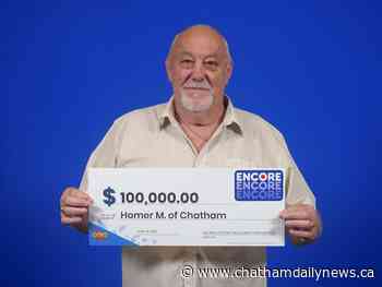 Chatham man wins $100K Encore lottery prize