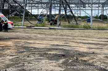 FW-ROW: Arbeiter nach Gebäudeeinsturz schwer Verletzt
