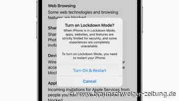 «Lockdown Mode»: Mehr Schutz für Apple-Geräte