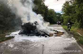 POL-PDLD: Schwegenheim - Anhängerbrand