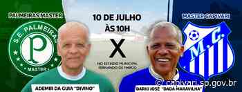 Capivari recebe Ademir da Guia, o Divino, e Dadá Maravilha, o Beija-flor, para jogo amistoso entre Palmeiras Master e Master Capivari neste domingo, dia 10 - Prefeitura de Capivari (.gov)
