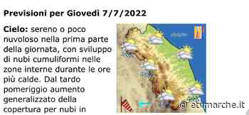 Giù di qualche grado le temperature e giovedì arrivano le prime piogge al centro sud delle Marche - Redazione ETV Marche