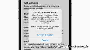Internet: „Lockdown Mode“: Mehr Schutz für Apple-Geräte - Volksstimme