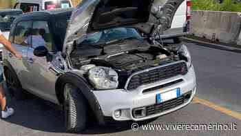 Incidente tra Matelica e Castelraimondo, auto si schianta contro il new jersey - Vivere Camerino