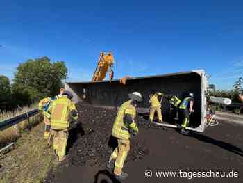 Vollsperrung A44 aufgehoben: Kohle-Laster bei Erwitte war umgekippt - tagesschau.de