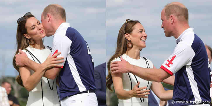 Prince William & Duchess Kate Middleton Engage in Rare PDA at His Polo Match!