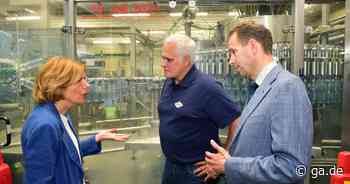 Mineralbrunnen Sinzig: Dreyer besucht nach Flut in Betrieb genommenes Werk​ - General-Anzeiger Bonn