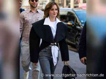 Emma Watson: Eigenwilliges Outfit: Schauspielerin bei der Paris Fashion Week - Stuttgarter Nachrichten