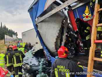 Incidente mortale A1: la Procura di Siena ha disposto una perizia cinematica - RadioSienaTv