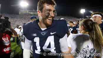 LOOK: Sean Clifford hams it up with Will Levis at Manning Passing Academy - Nittany Lions Wire