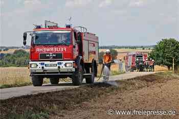 Feldbrand bei Waldenburg: Feuer breitet sich auf Fläche von 2 Hektar aus - freiepresse.de