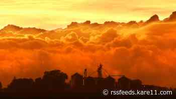 Why did the skies turn orange Tuesday night?