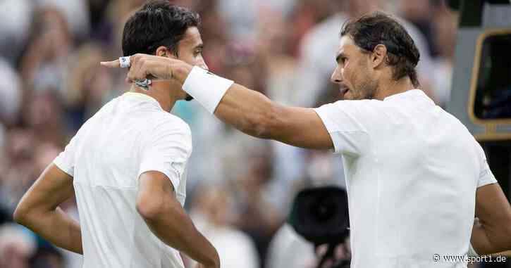 Wimbledon: Rafael Nadal muss sich bei Gegner entschuldigen, nachdem er ihn ans Netz zitierte - SPORT1