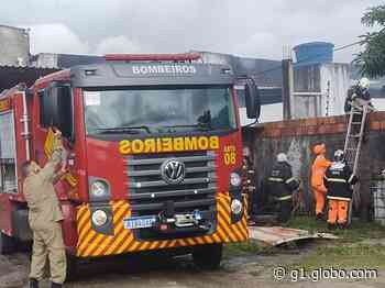 Incêndio atinge oficina mecânica e destrói cerca de 20 carros em Caucaia - Globo