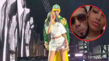 VÍDEOS: Yailin sale llorando de concierto de Anuel tras gritos del público - Tiempo.hn