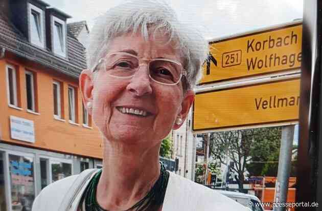 POL-KS: POL- KS, Kassel, Fasanenhof: Angelika K. (75) wird vermisst