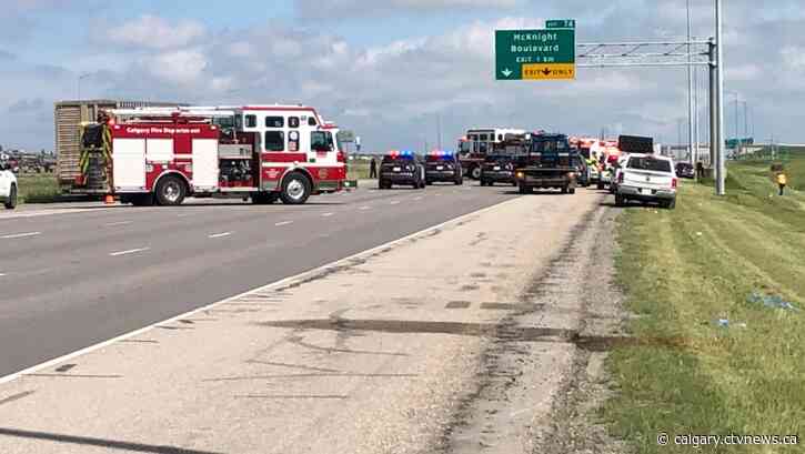 3 victims rushed to hospital after Stoney Trail crash