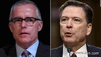 IRS chief refers Comey, McCabe audit decision to inspector general for review