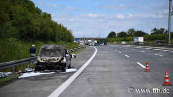 BMW geht in Flammen auf: Feuerwehreinsatz auf A6 bei Mannheim - HIT RADIO FFH