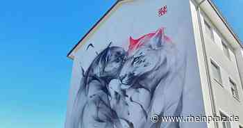 Street-Art-Künstlerin SATR stellt Mural im Waldhof fertig - Rheinpfalz.de