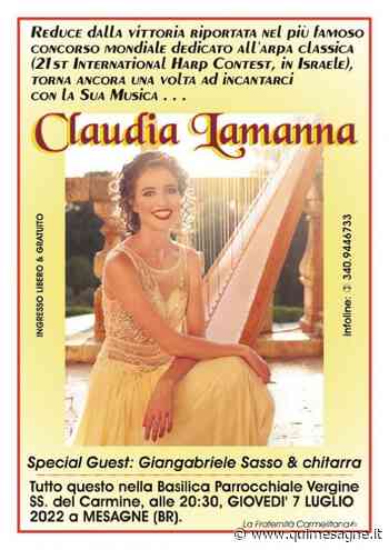 Questa sera Claudia Lamanna nella Basilica del Carmine - Qui Mesagne