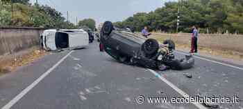 Locri, terribile incidente sulla SS106: due auto ribaltate - Eco della Locride