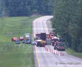 Deadly crash, chemical spill blocks traffic on I-77 in Fairfield County - WIS News 10