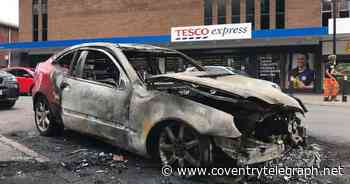 Photos show shell of burnt out car after severe blaze in Coventry - Coventry Live