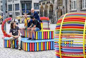 Neues Sitzmobiliar lädt Besucher der Chemnitzer City zum Verweilen ein | blick.de - Chemnitz - Blick.de