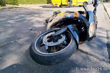 Chemnitz: Motorradfahrer übersieht Mercedes und überschlägt sich - TAG24