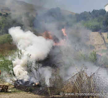 Vasto incendio in via Linea Ferrata: sul posto i soccorsi - Monreale News