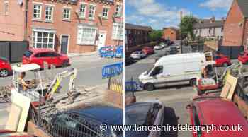 Man angered by fibre company work on Blackburn street