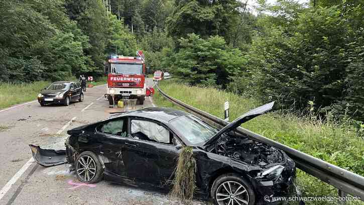 Schwerer Unfall in Wildberg - 21-Jährige verliert beim Überholen auf B 463 die Kontrolle - Schwarzwälder Bote