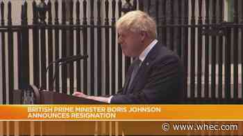 British PM Boris Johnson announces resignation