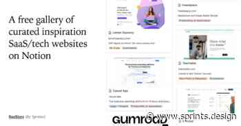 SaaSites - A gallery of curated inspiration SaaS websites on Notion